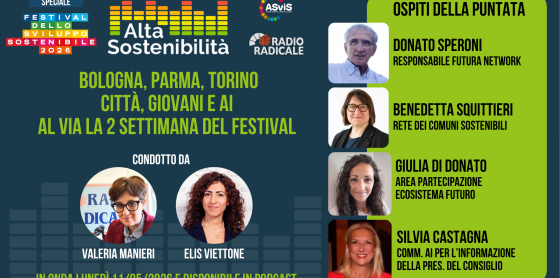 Bologna, Parma, Torino. Città, giovani e IA nella seconda settimana del Festival ASviS