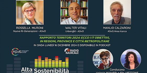 Rapporto Territori 2024: ecco i 17 Obiettivi dell'Agenda 2030 in Regioni, Province e Città metropolitane