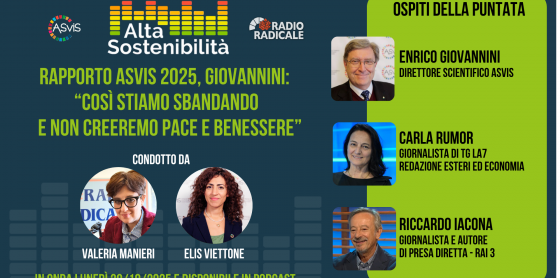 Rapporto ASviS 2025, Giovannini: “Così stiamo sbandando e non creeremo pace e benessere”