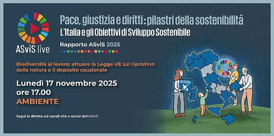 <center>17 NOVEMBRE <br> ASviS LIVE SUI TEMI AMBIENTALI</center>
