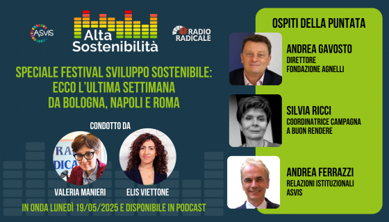 Speciale Festival dello Sviluppo Sostenibile: ecco l'ultima settimana da Bologna, Napoli e Roma
