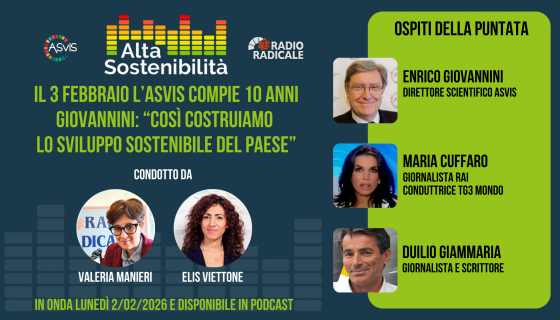 Il 3 febbraio l’ASviS compie 10 anni. Giovannini: “così costruiamo lo sviluppo sostenibile del Paese”