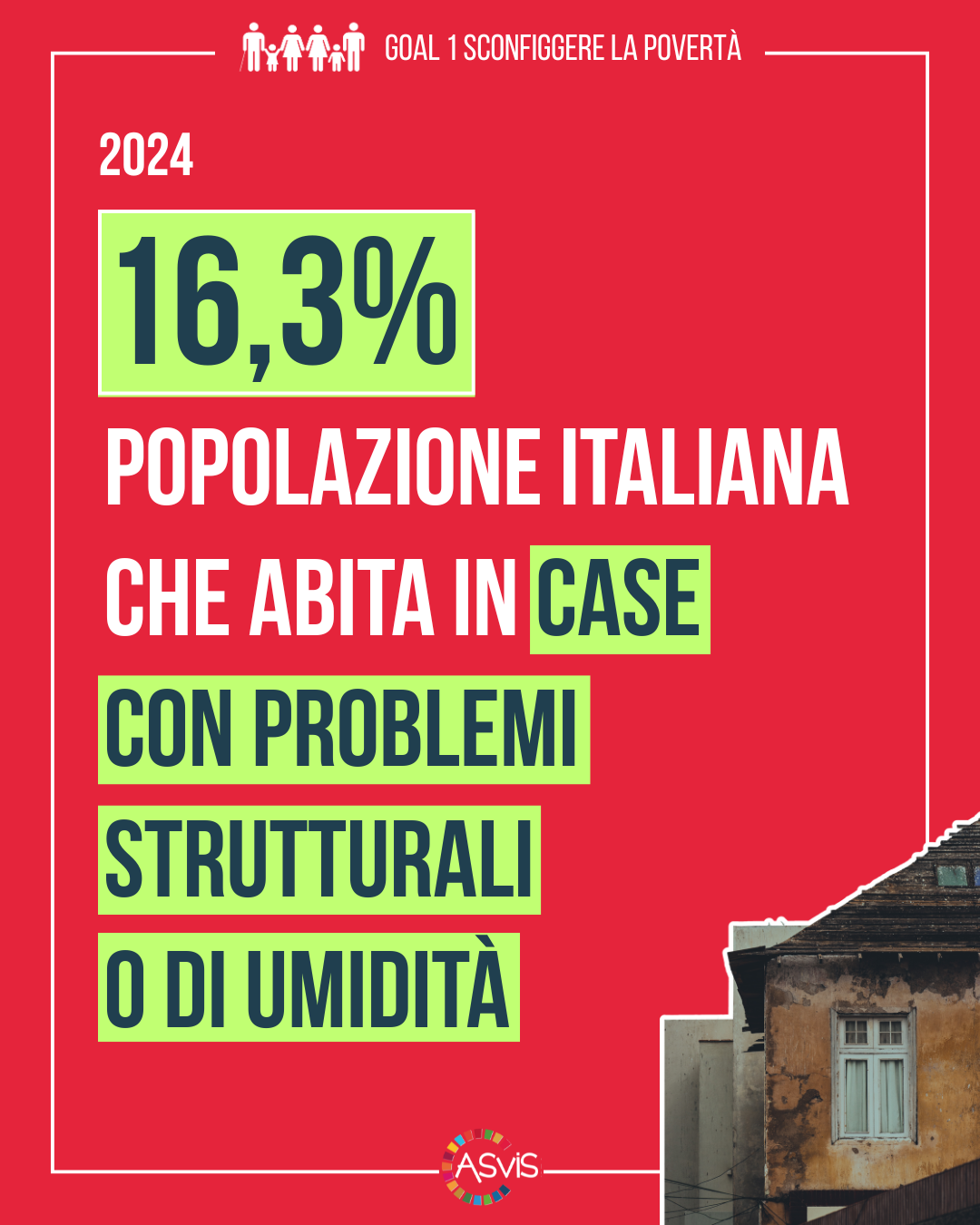 Goal 1 povertà Rapporto ASviS 2025