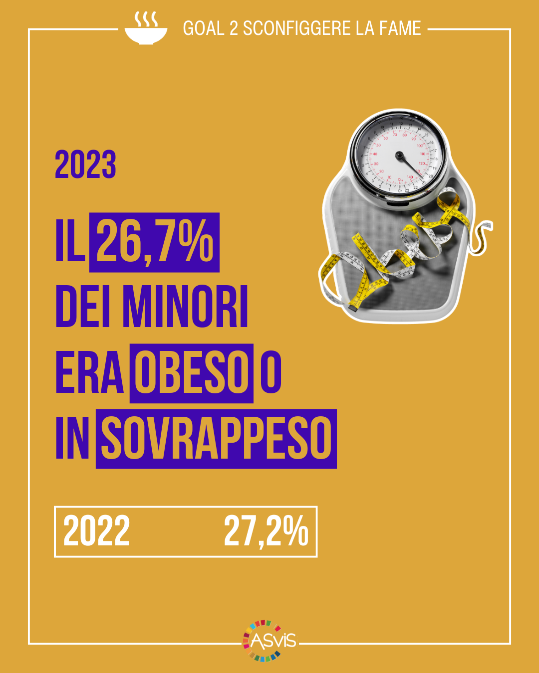 Goal 2 Adeguata alimentazione Rapporto ASviS 2024