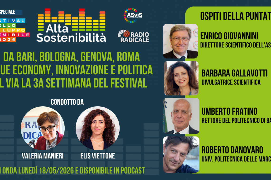 Da Bari, Bologna, Genova, Roma. Blue economy, innovazione e politica. Al via la 3a settimana del Festival