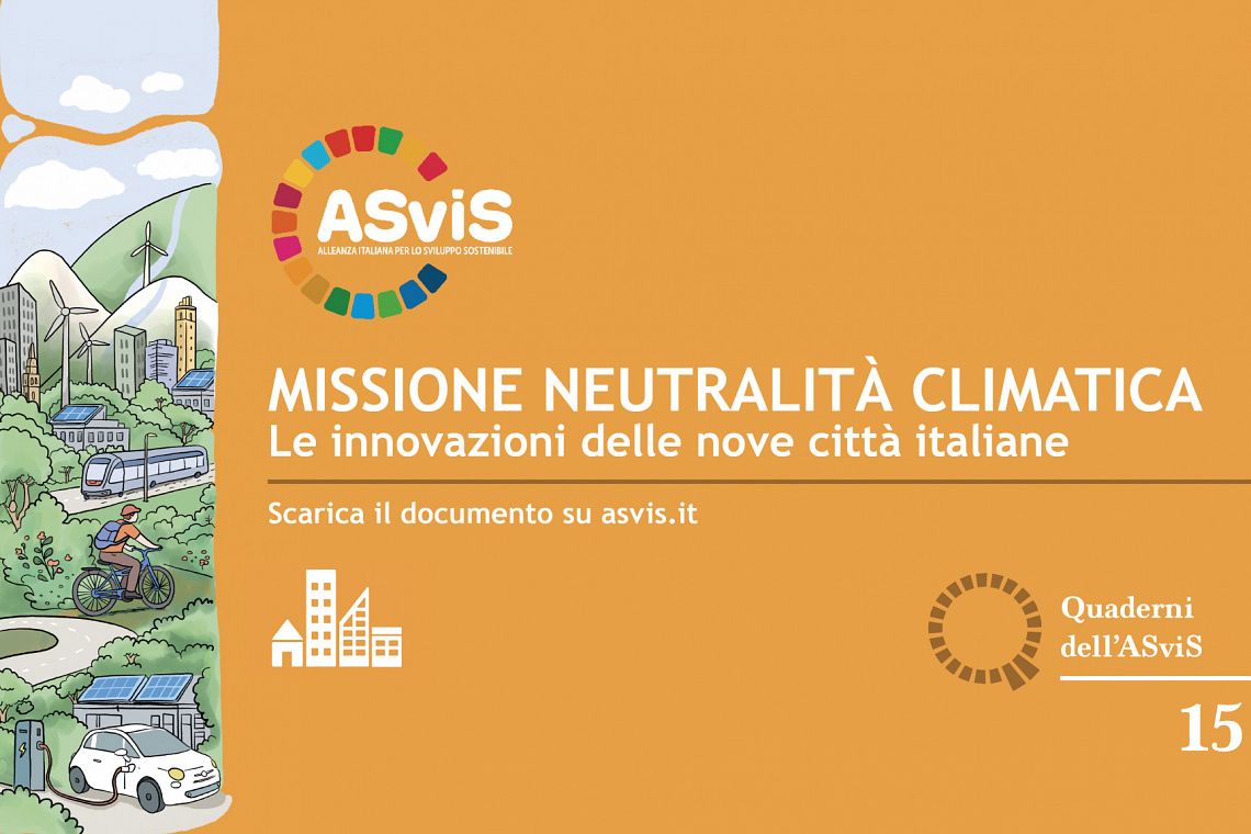 Il 30 settembre la presentazione del Quaderno ASviS sulle città climaticamente neutre