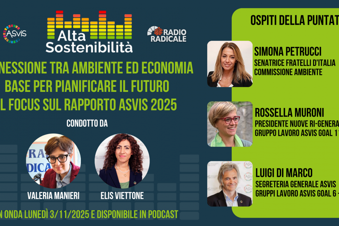 Connessione tra ambiente ed economia come base della pianificazione del futuro: il focus sul Rapporto ASviS 2025