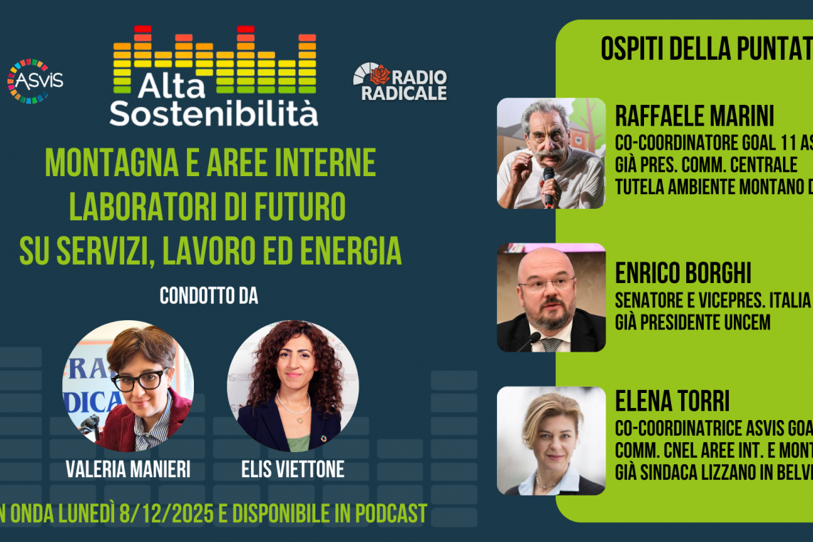 Montagna e aree interne: laboratori di futuro su servizi, lavoro ed energia