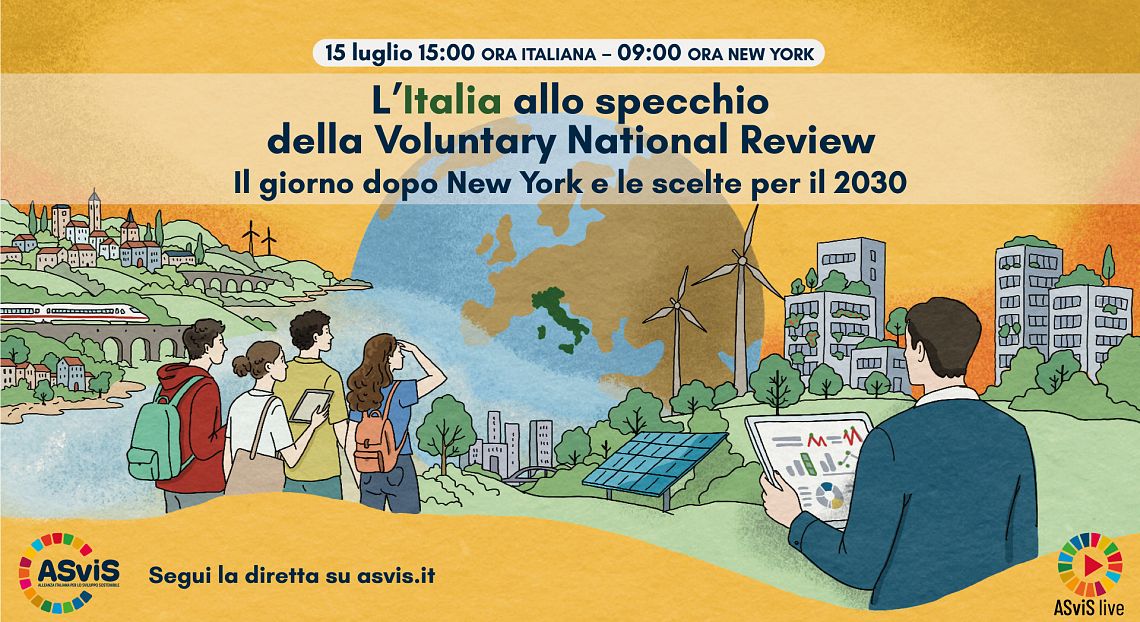 Il 15 luglio l'ASviS Live in diretta da New York sulla Voluntary national review dell'Italia