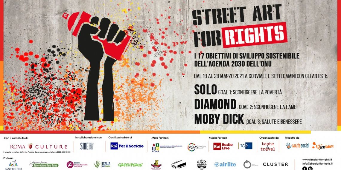 Street art for rights, l’arte urbana porta la sostenibilità nelle periferie