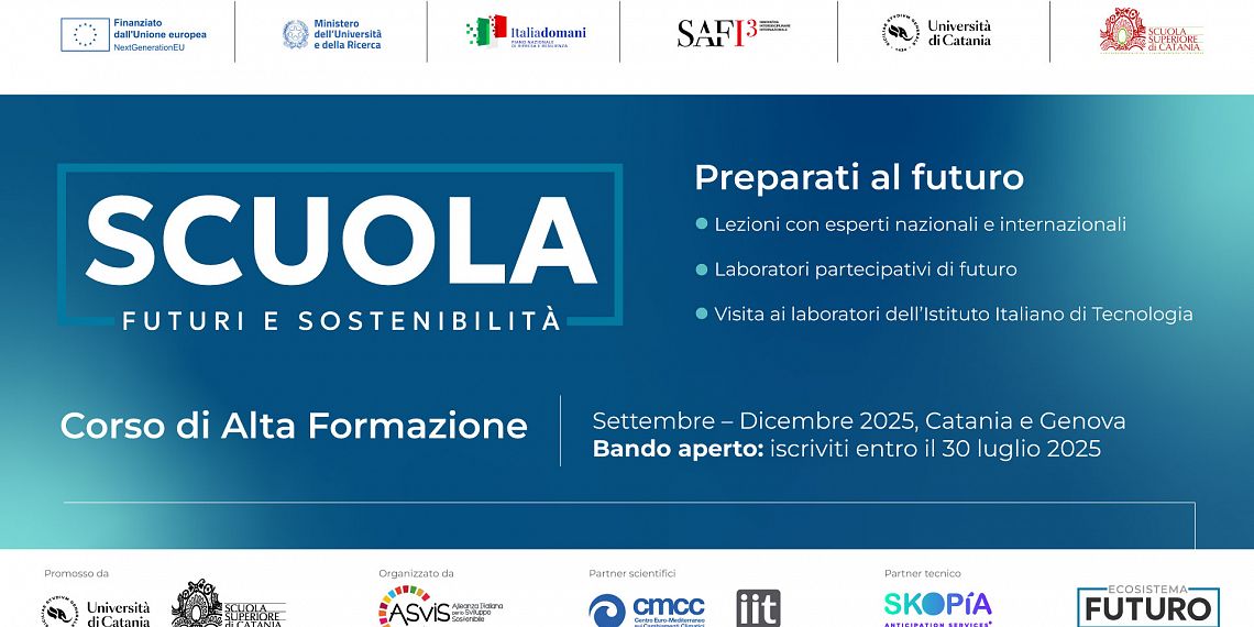 Nasce la Scuola “Futuri e Sostenibilità”: i giovani si preparano al cambiamento