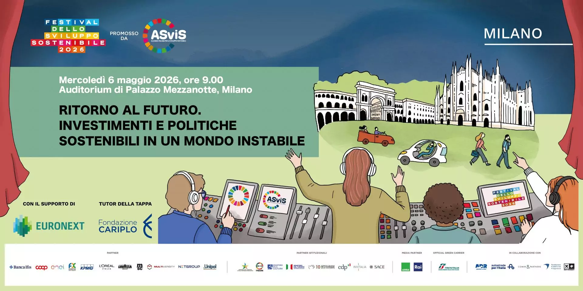 DOMANI ALLE 9:00 segui l'evento di apertura del Festival dello Sviluppo Sostenibile 2026