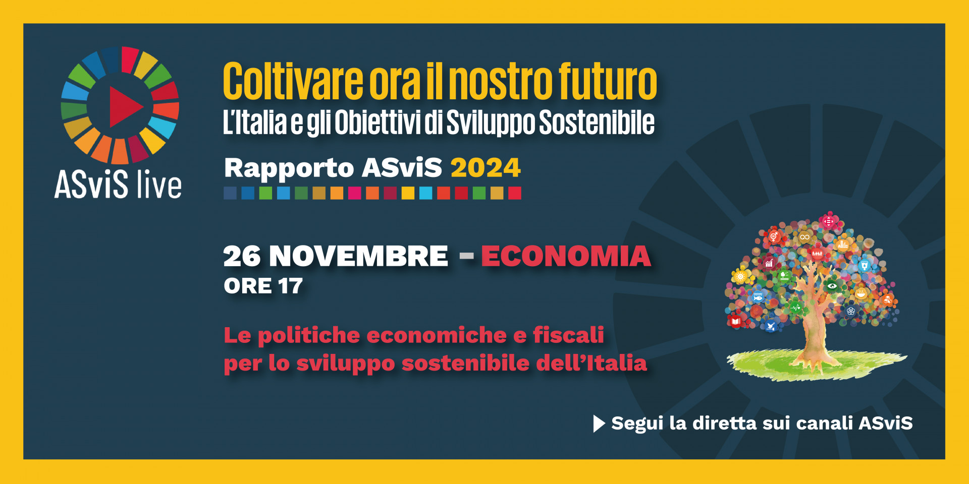 Il 26 novembre il secondo incontro sul Rapporto ASviS 2024 a tema economia