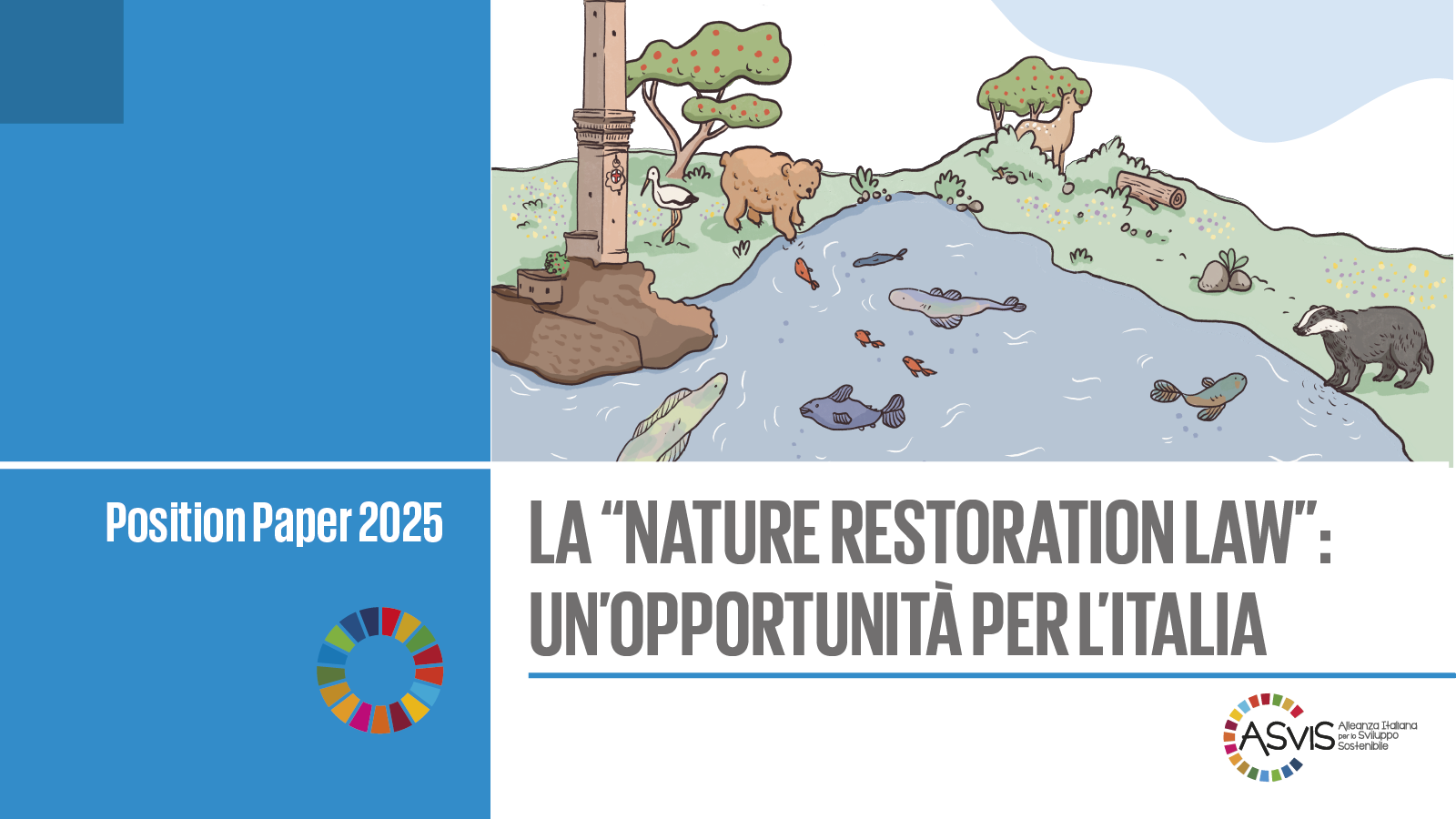 IL DOCUMENTO. ASviS: Nature restoration law occasione storica per rigenerare la natura in Italia