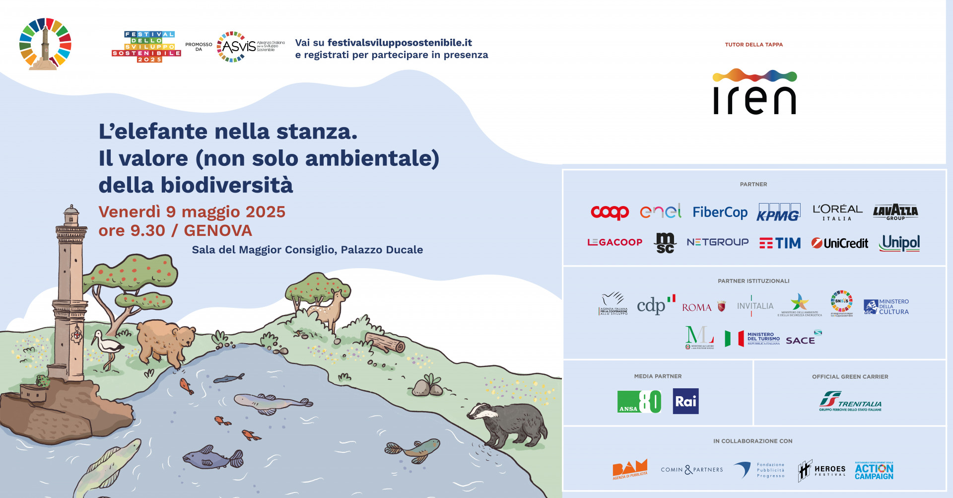 RIVEDI LA DIRETTA. L'evento ASviS di Genova sulla biodiversità