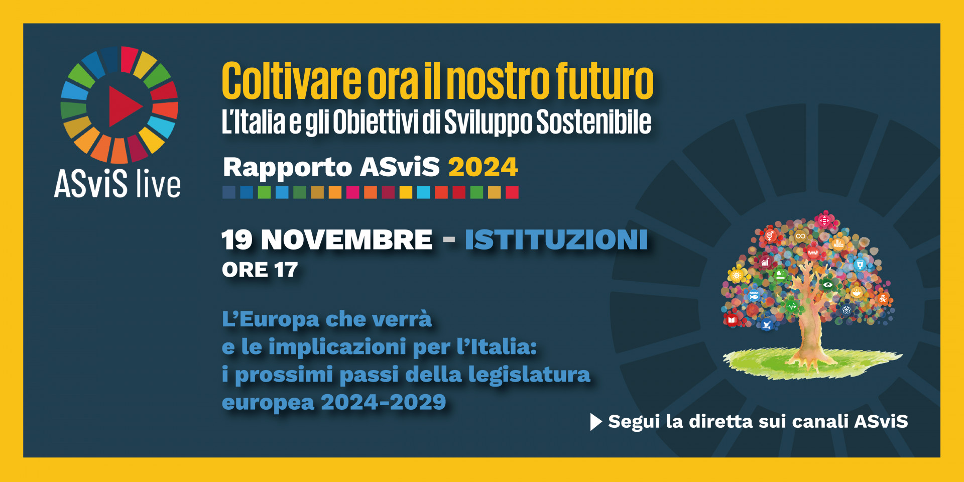 Il 19 novembre il primo incontro sul Rapporto ASviS 2024 a tema istituzioni