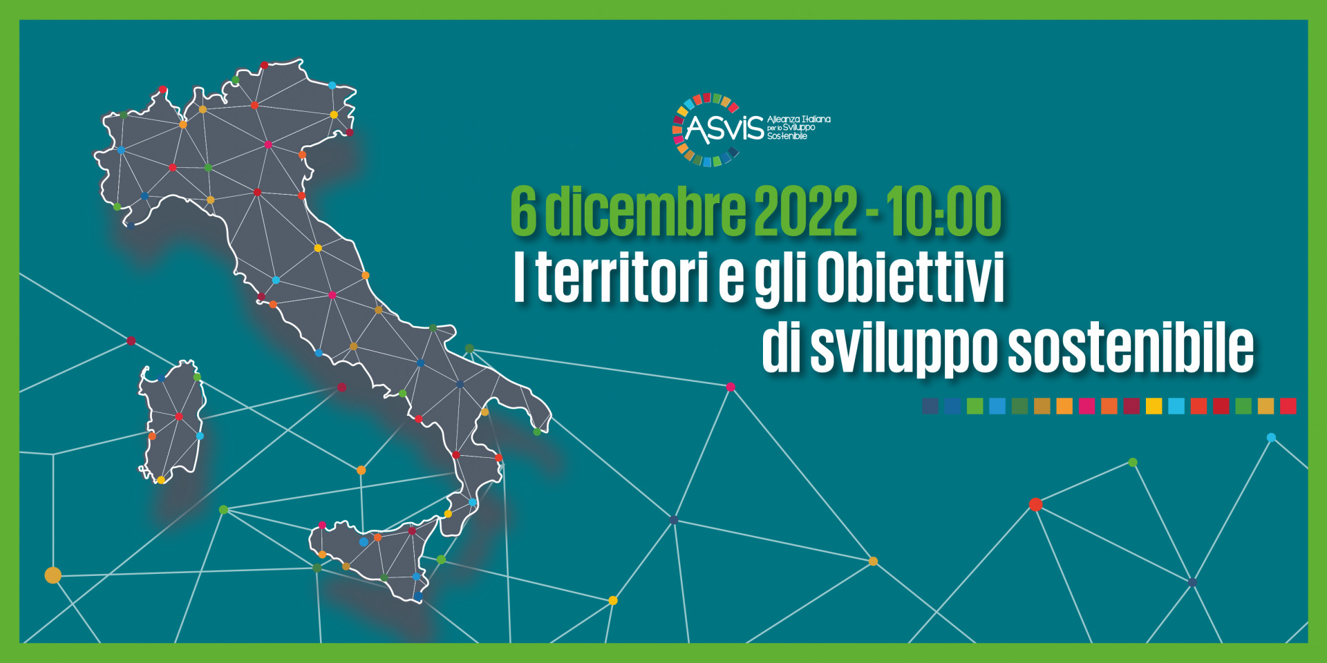 6 dicembre: presentazione del 3° Rapporto ASviS sulla sostenibilità dei Territori