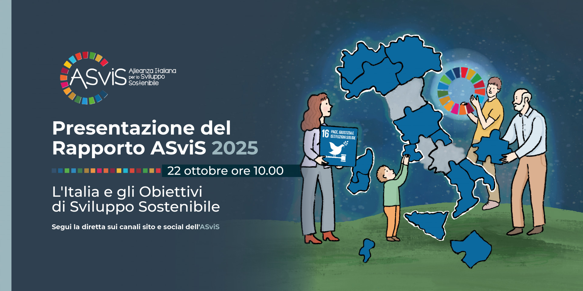 Il 22 ottobre l’evento di presentazione del Rapporto ASviS 2025 Il 22 ottobre l’evento di presentazione del Rapporto ASviS 2025