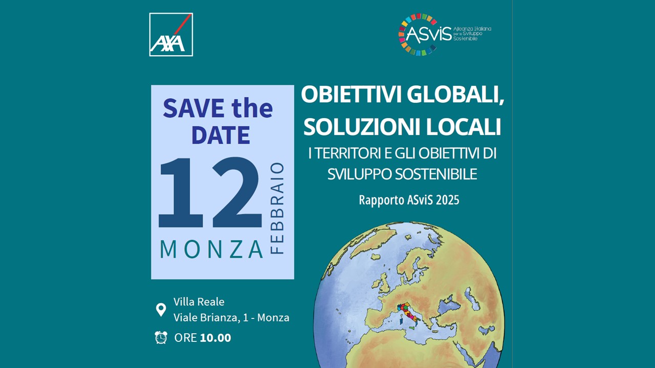 Il 12 febbraio a Monza parte il ciclo di incontri sul Rapporto Territori ASviS