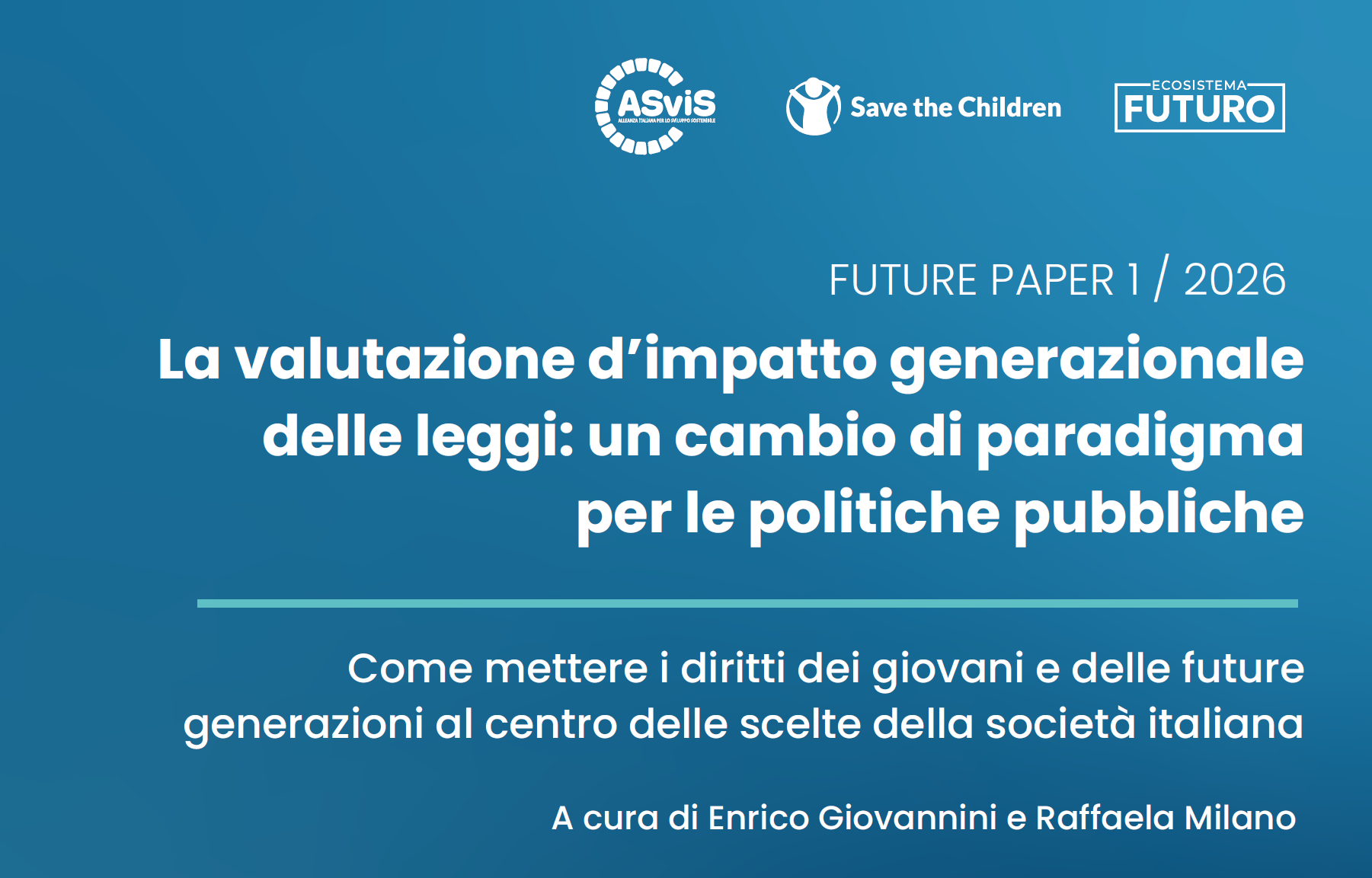 Valutare l’impatto generazionale delle leggi: il documento ASviS-Save the Children