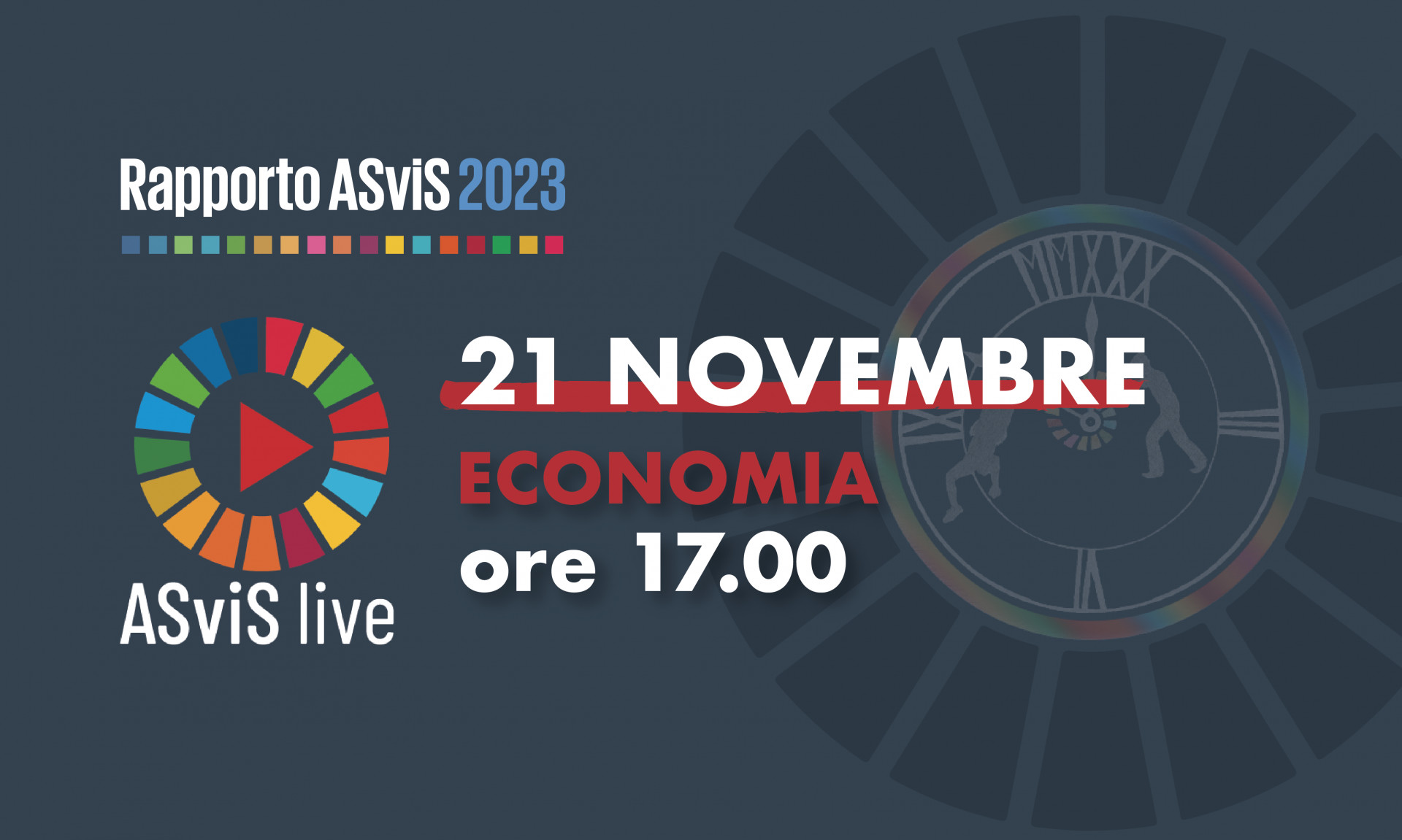 ASviS live Rapporto 2023: il 21 novembre il dibattito sulle sfide economiche