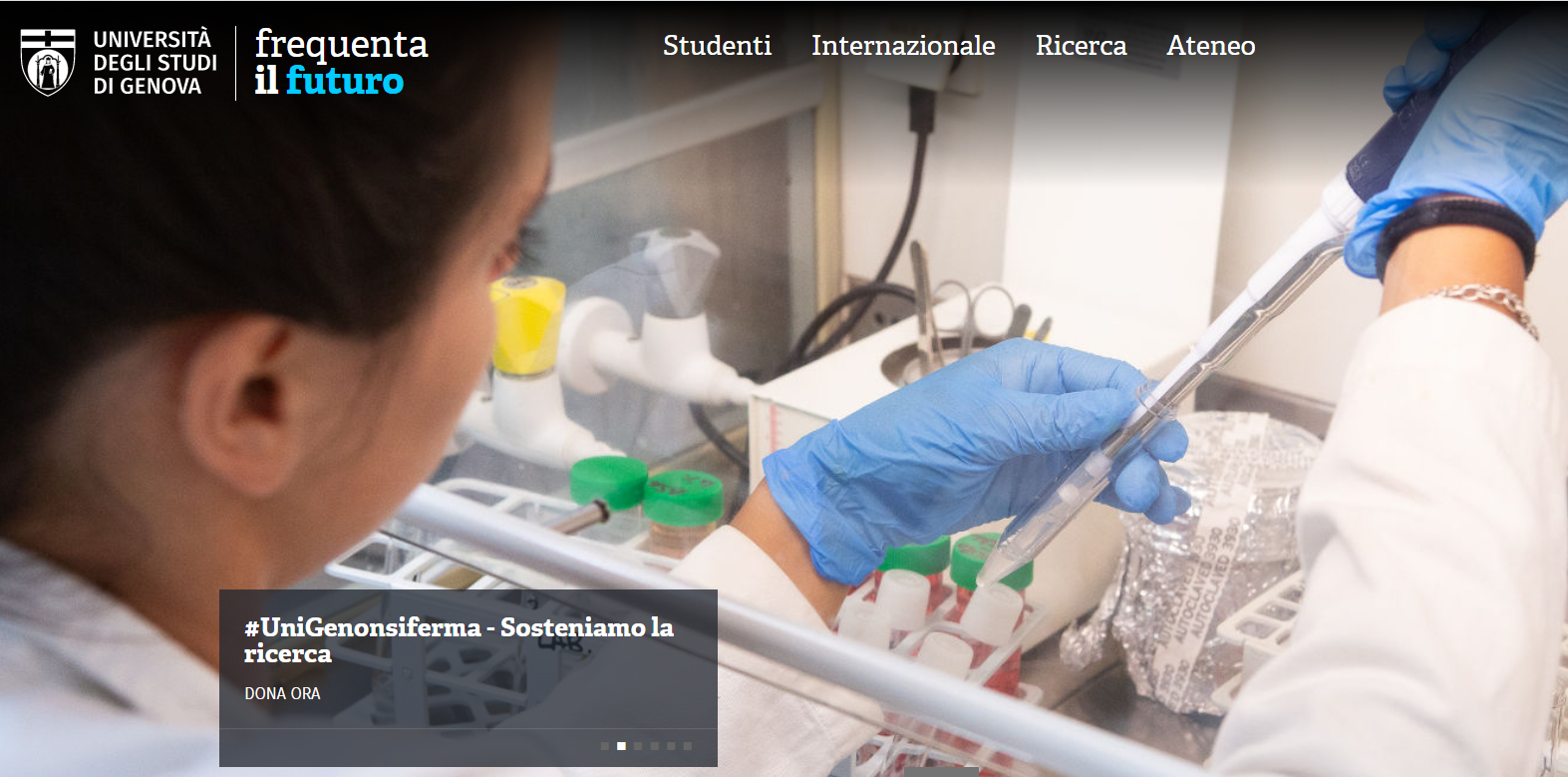 #UniGenonsiferma - Sosteniamo la ricerca per contrastare il Covid-19 - dell'università di Genova